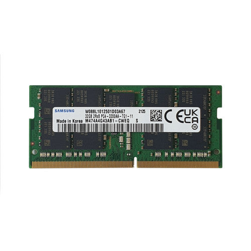 Samsung 32GB DDR4 PC4-25600 3200MHz 260 Pin ECC SODIMM 1.2V CL 22 Samsung 32GB DDR4 PC4-25600 3200MHz 260 Pin ECC SODIMM 1.2V CL 22